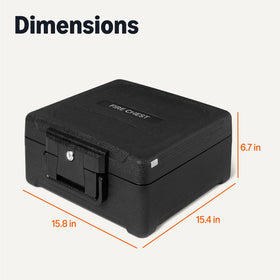 Amazon Basics fire-resistant chest dimensions guide for optimal storage and placement