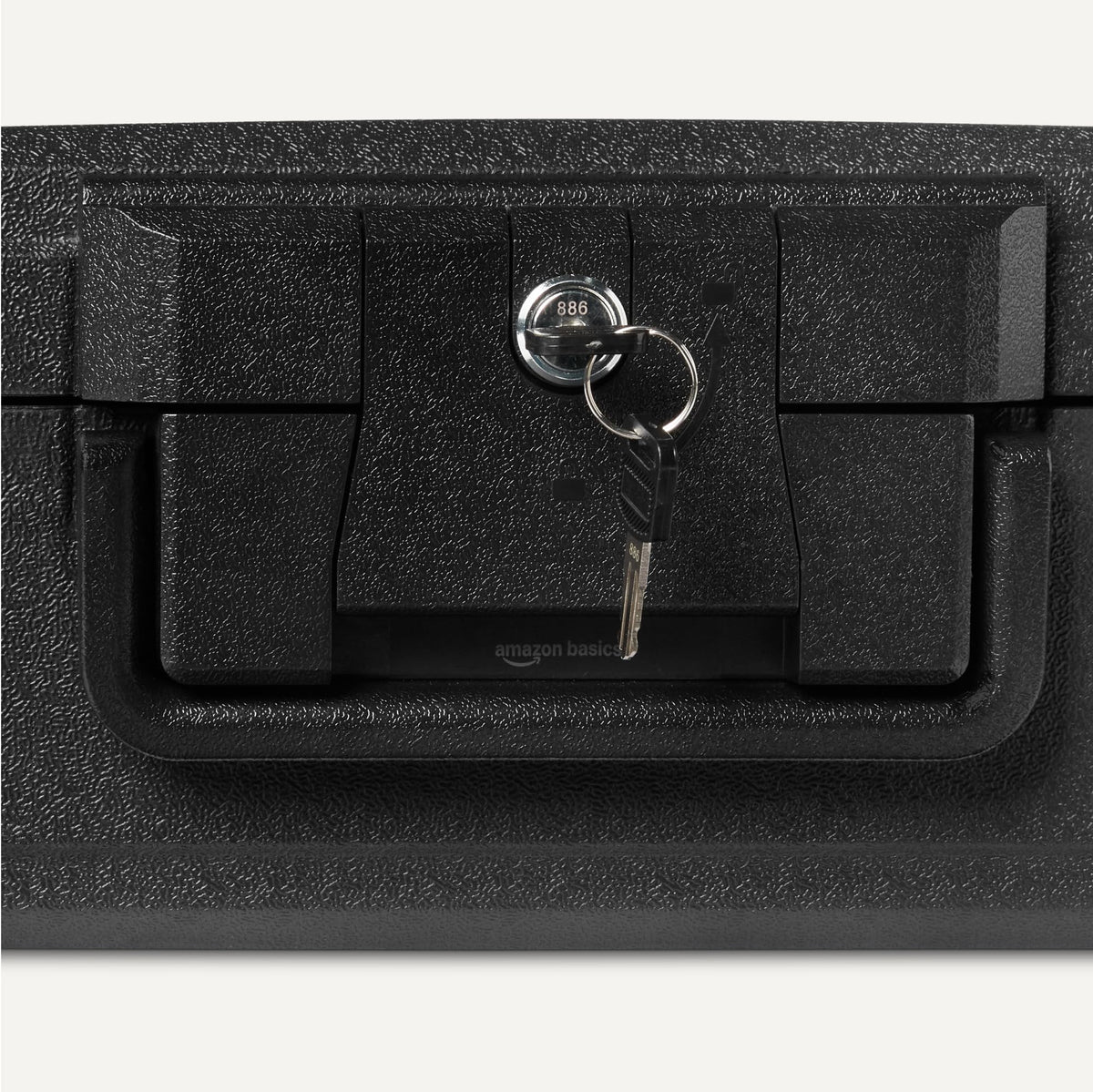 Amazon Basics fire-resistant chest waterproof seal demonstrates protection against water damage
