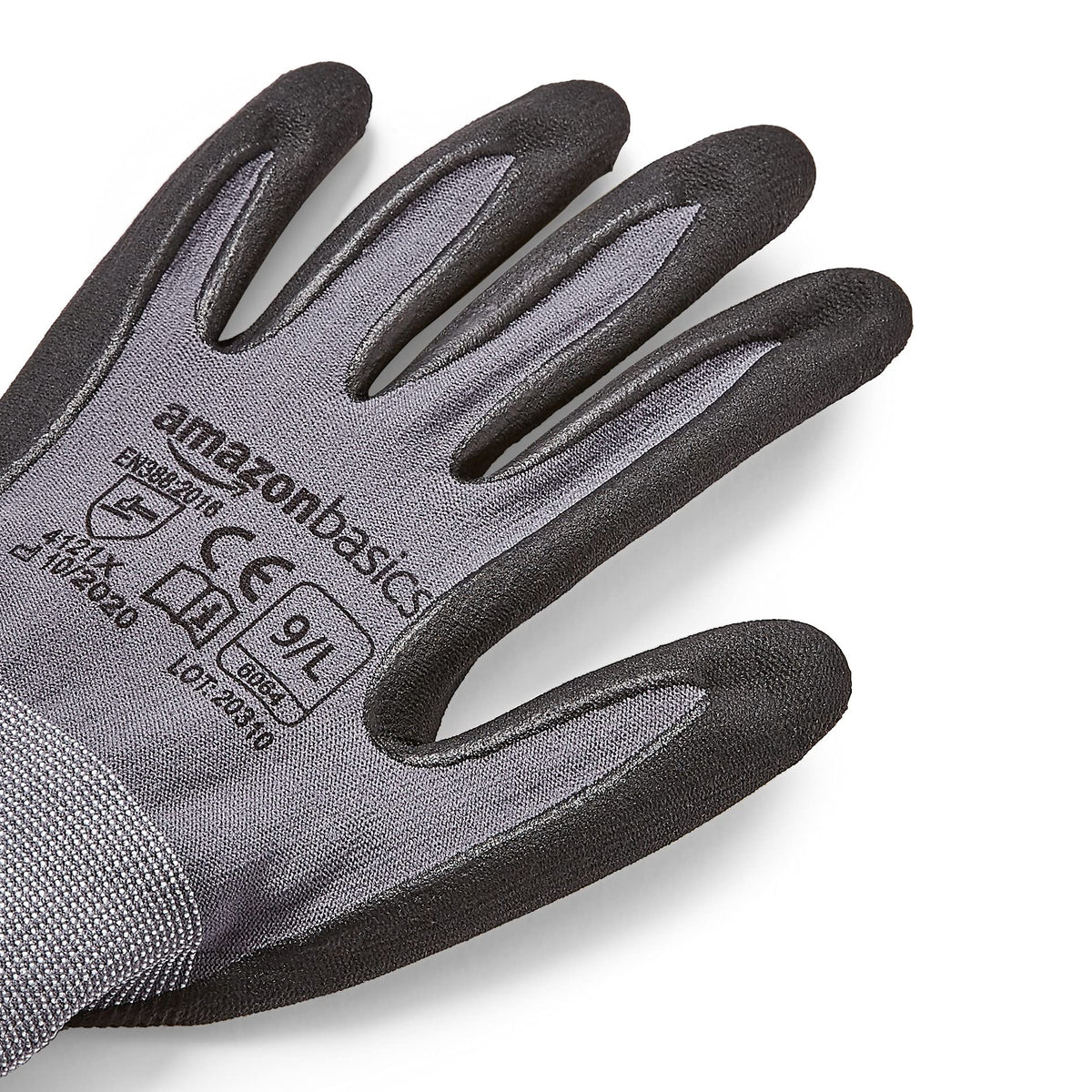 Amazon Basics gloves perform in wet and dry conditions for versatile tasks.