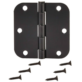 Amazon Basics hinge package with included screws for quick installation.