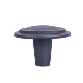 Amazon Basics knob installation using included screws for easy upgrades.