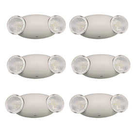 Amazon Basics LED Emergency Light with dual heads for reliable outage illumination.