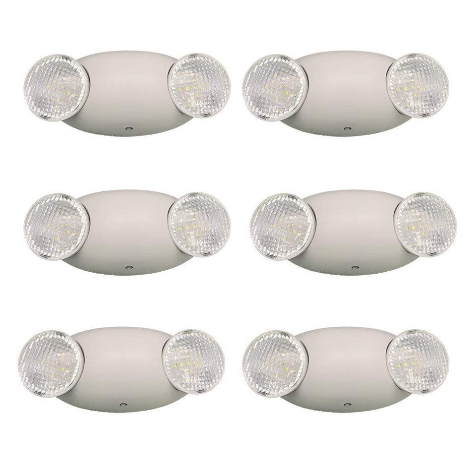 Amazon Basics LED Emergency Light with dual heads for reliable outage illumination.
