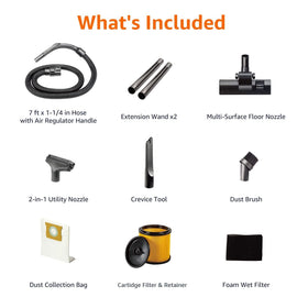 Amazon Basics locking hose keeps accessories secure during flexible cleaning sessions.