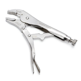 Amazon Basics locking pliers with 5 inch curved jaw for tight spaces and twists