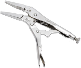 Amazon Basics locking pliers with 7 inch curved jaw for versatile gripping surfaces