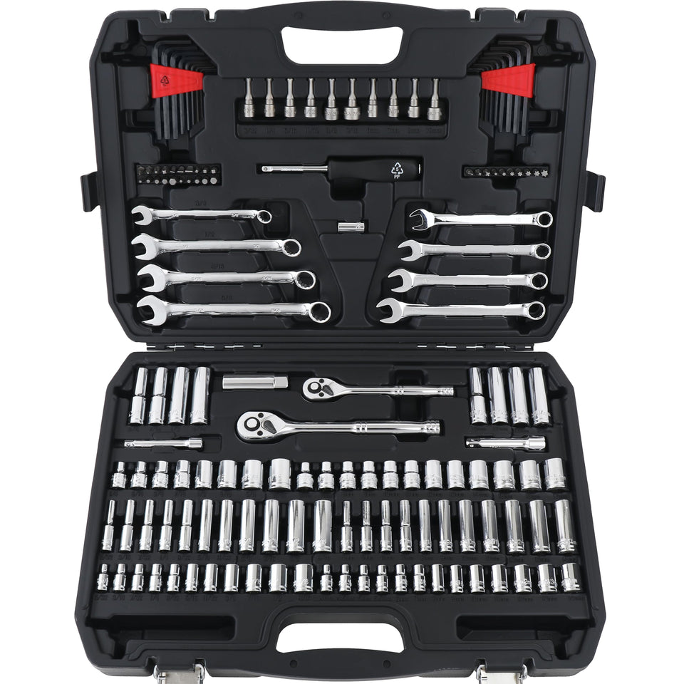 Amazon Basics Mechanic's Socket Tool Set case for organized storage and transport.