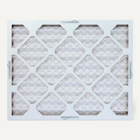 Amazon Basics MERV 5 filter wire mesh interior for secure fit.