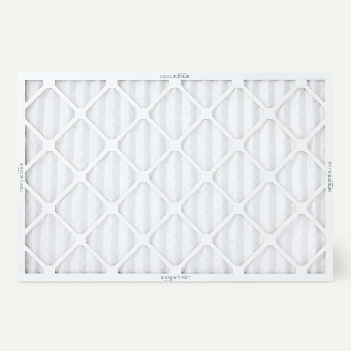 Amazon Basics MERV 5 frame and mesh reinforce durability for reliable filtration.