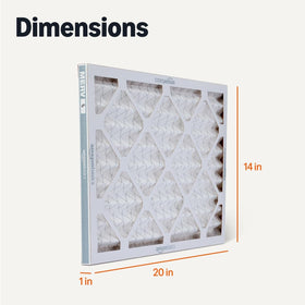 Amazon Basics MERV5 six-pack stack highlights convenient replacements.