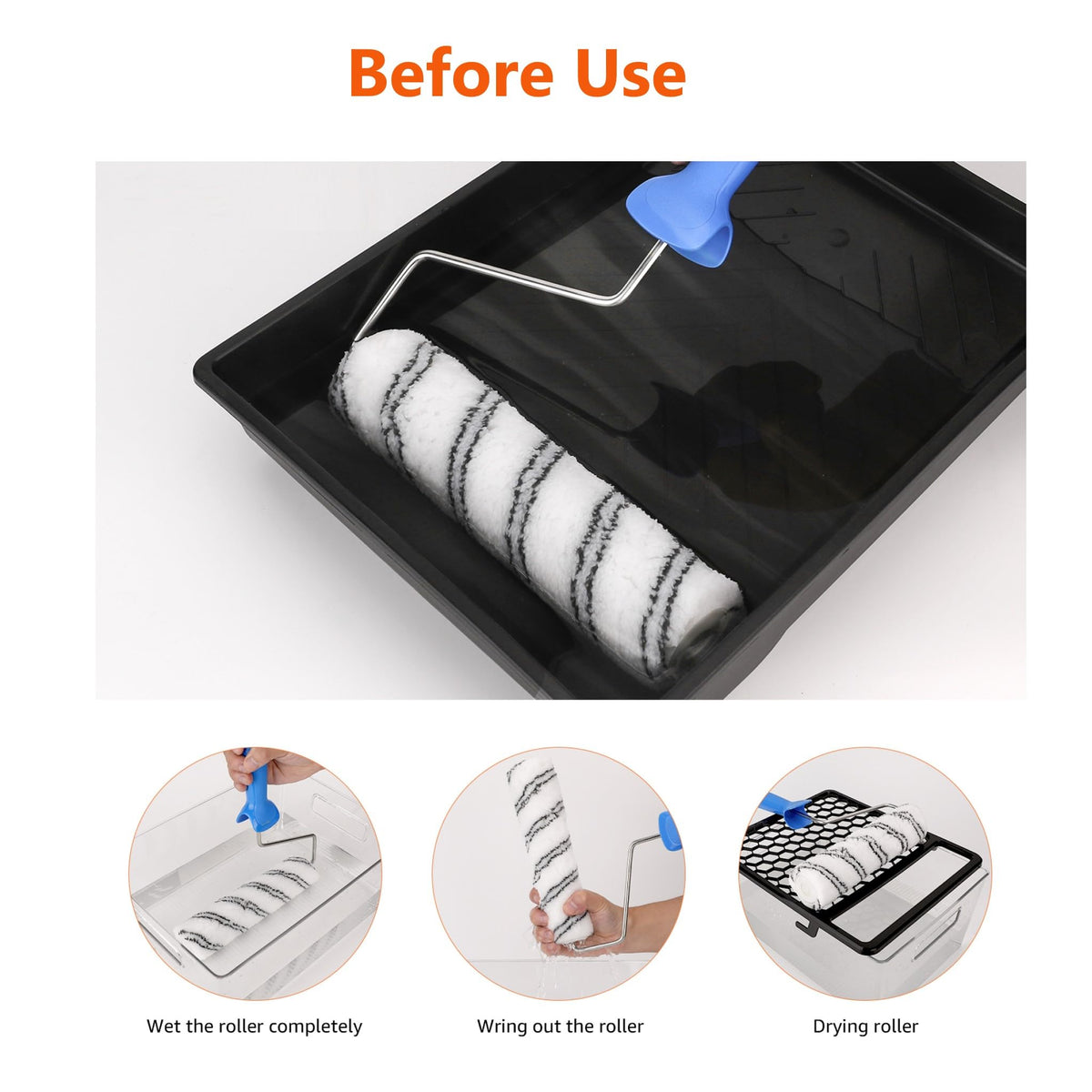 Amazon Basics microfiber roller cover, washable and reusable for many jobs