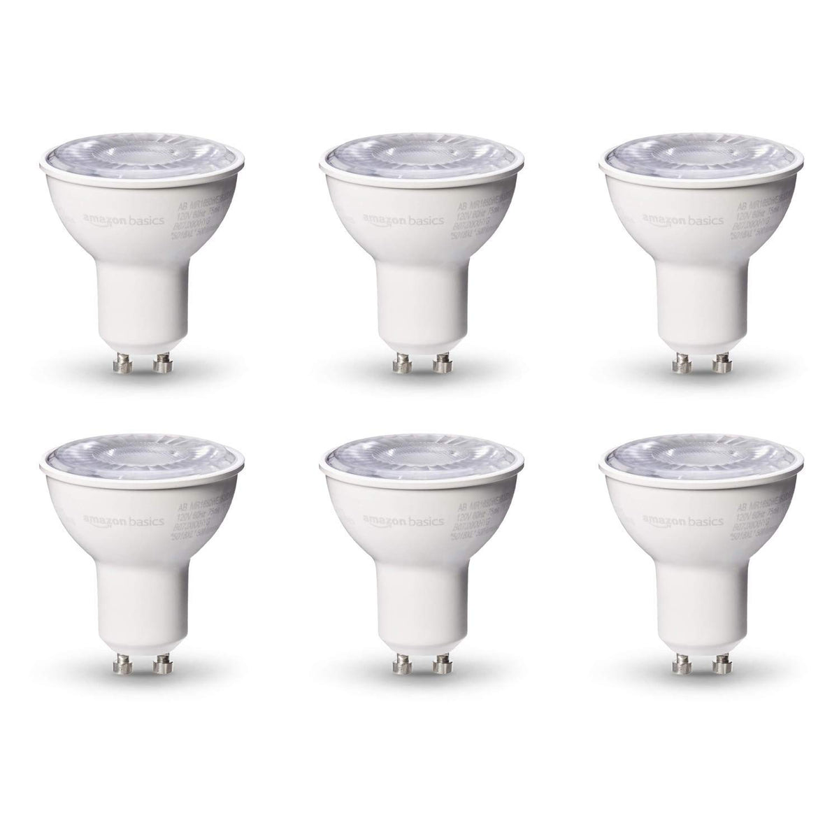 Amazon Basics MR16 LED bulb with GU10 base delivering dimmable daylight 5000K illumination