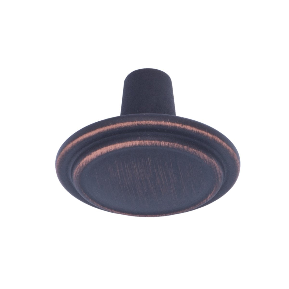 Amazon Basics oil rubbed bronze finish on cabinet knob for classic cabinetry.