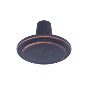 Amazon Basics oil rubbed bronze finish on cabinet knob for classic cabinetry.