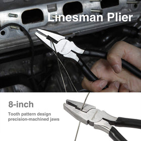 Amazon Basics diagonal pliers 7-inch for clean cuts in tight spots.