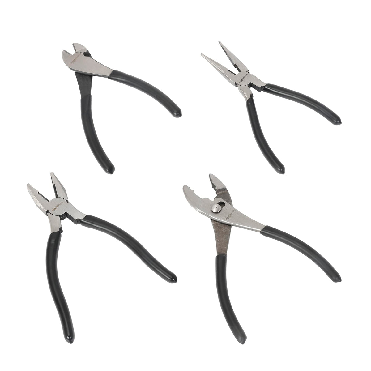 Amazon Basics needle-nose pliers 8-inch for precise reach in small components.