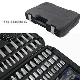Polished chrome finish provides anti-corrosion protection and a clean look.