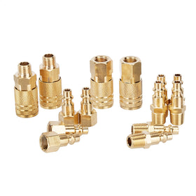 Amazon Basics quick-connect brass air coupler for fast, secure connections to air tools