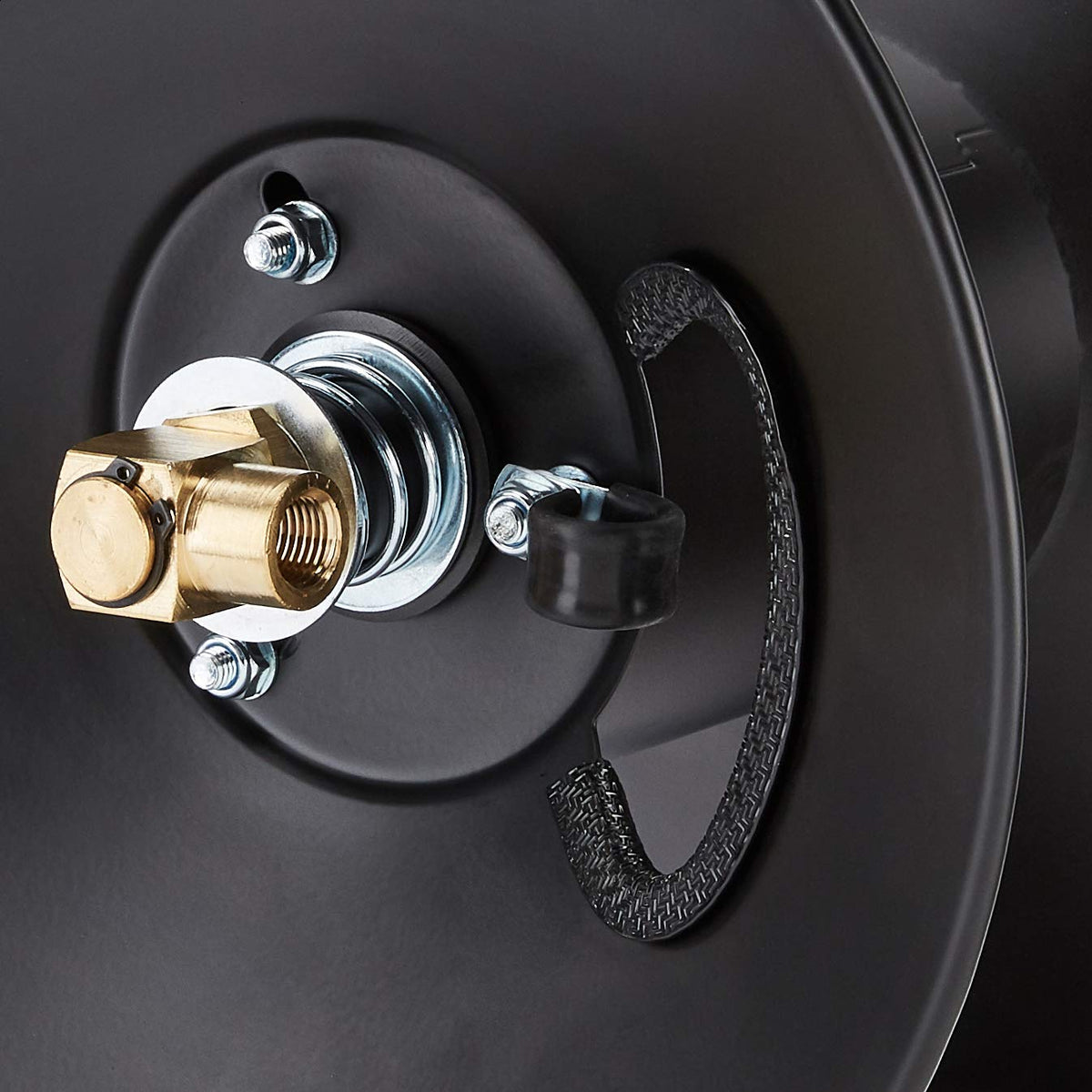 Amazon Basics wall-mount bracket shown for secure, space-saving installation.