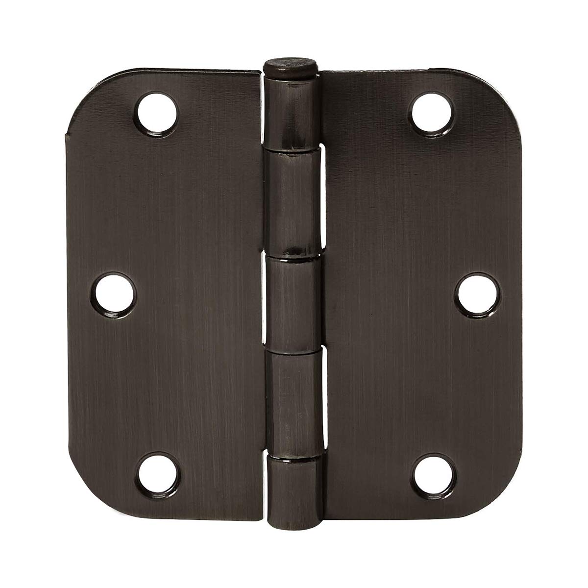 Amazon Basics rounded bronze hinge front view for durable interior doors.