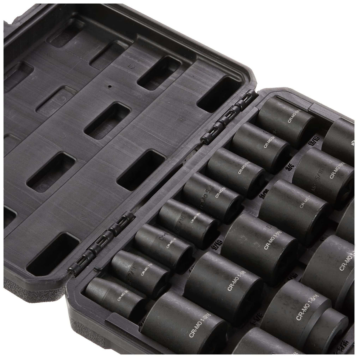 SAE sizes with laser-etched markings for quick identification