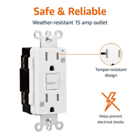 Amazon Basics self-test and reset buttons ensure reliable protection when needed.