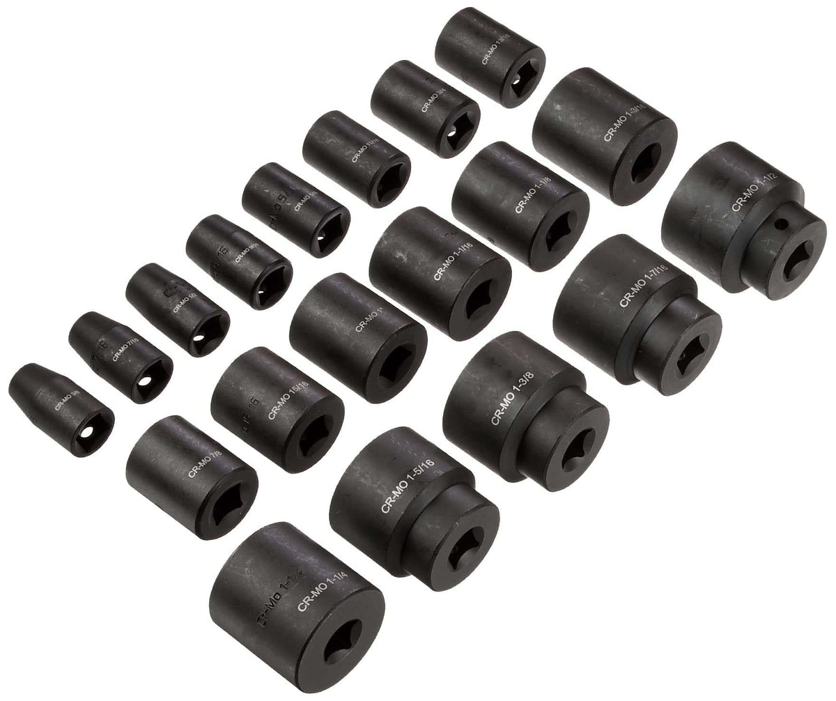 Shallow sockets in Cr-Mo steel for tight space work