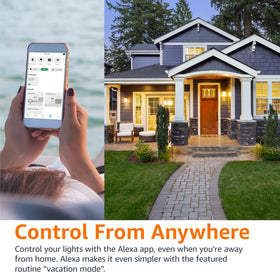 Amazon Basics A19 bulb viewable in app for remote lighting control