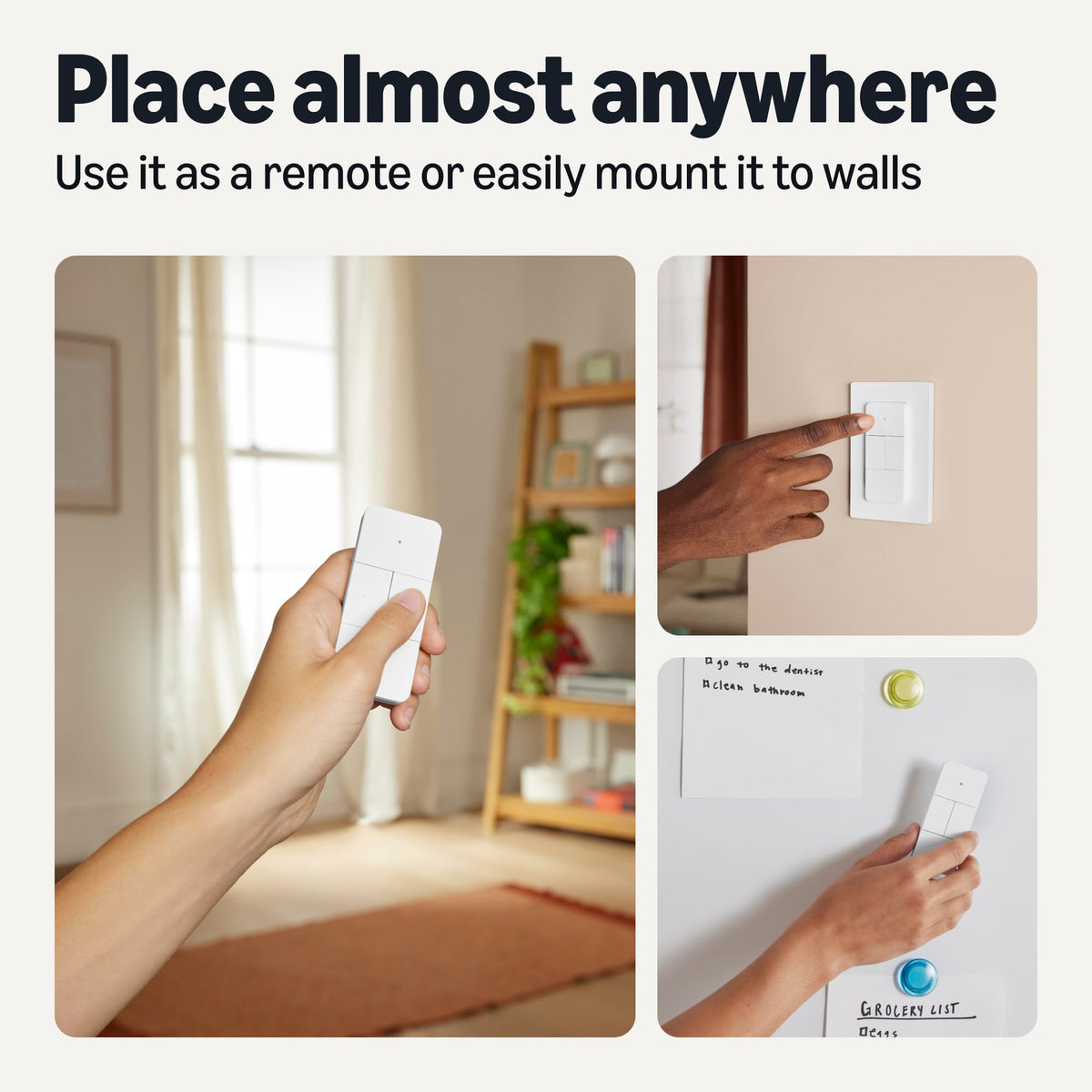 Amazon Basics battery-powered remote ready to use after removing the tag.