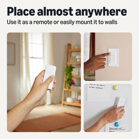 Amazon Basics battery-powered remote ready to use after removing the tag.