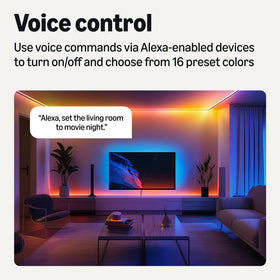 Tunable white range on the Amazon Basics light strip for ambience control
