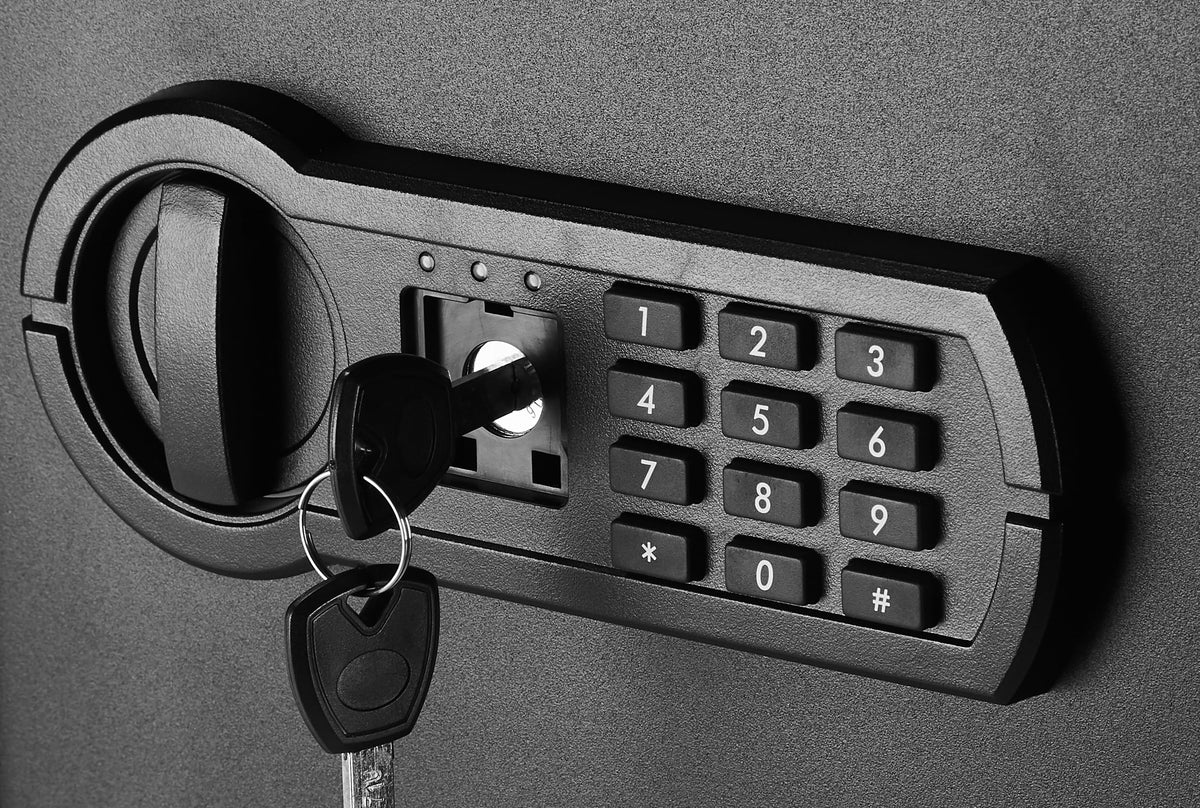 Concealed hinges on Amazon Basics safe deter tampering