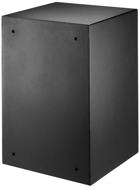 Pre-drilled mount holes for floor or wall installation on Amazon Basics safe