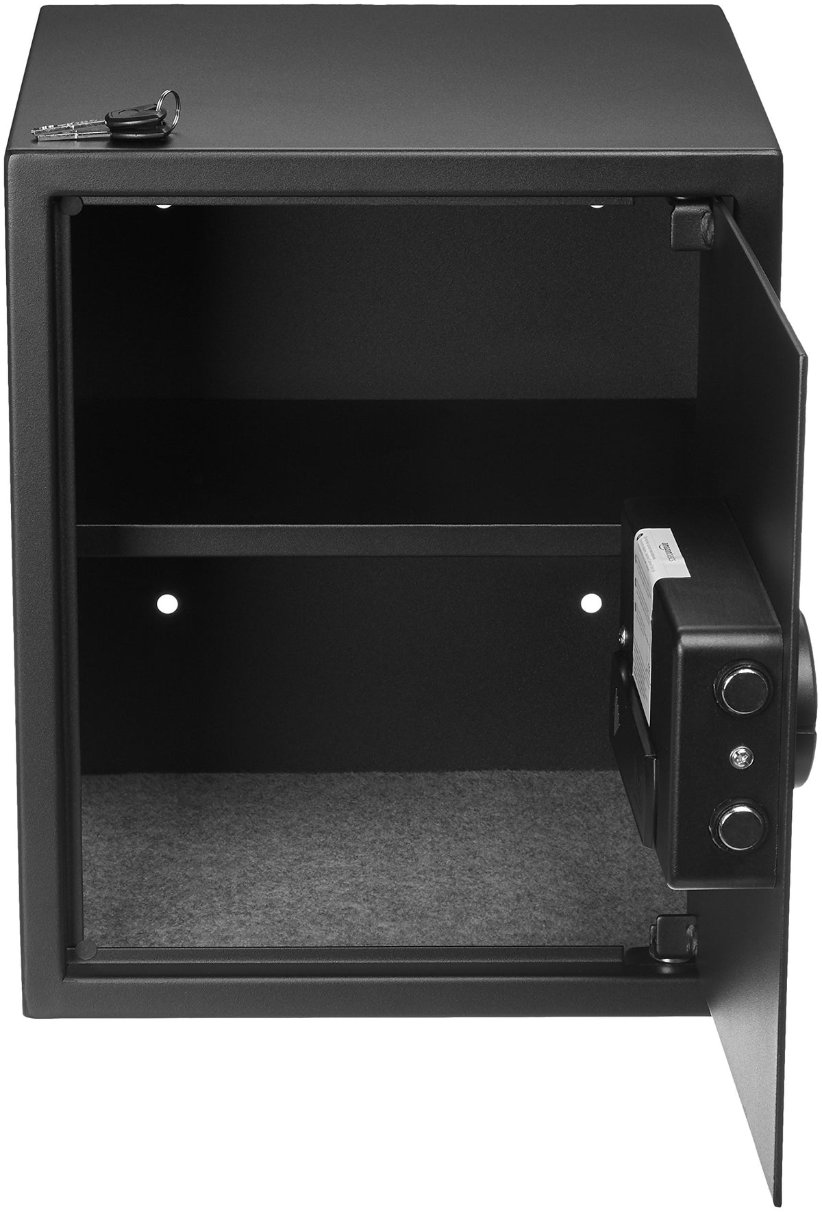 Amazon Basics safe wall-mount option for versatile placement