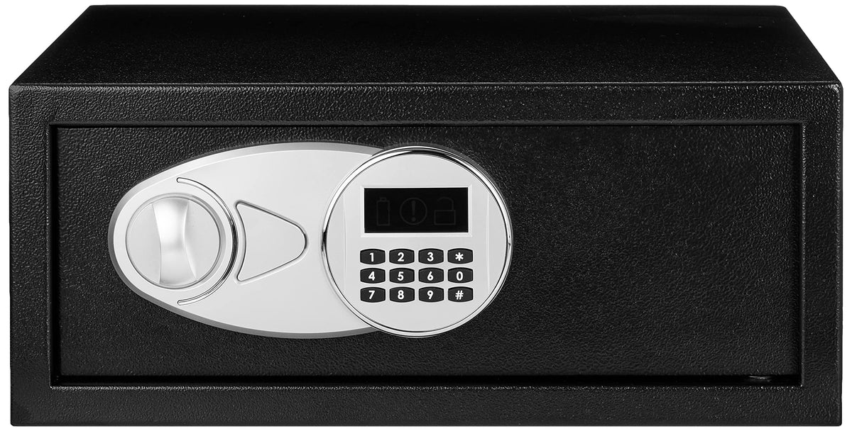 Amazon Basics safe door bolts close-up for pry-resistant protection