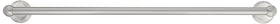 Amazon Basics towel bar with mounting brackets demonstrates durable zinc alloy construction.
