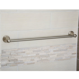 Amazon Basics satin nickel finish close-up highlights smooth texture and modern design.