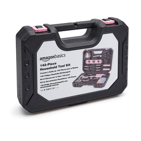 Amazon Basics tape measure and bit set for accurate measurements and repairs.