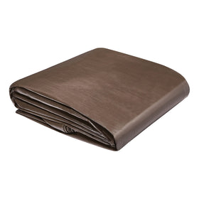 Amazon Basics tarp cover 20x20ft flat view highlighting waterproof durability