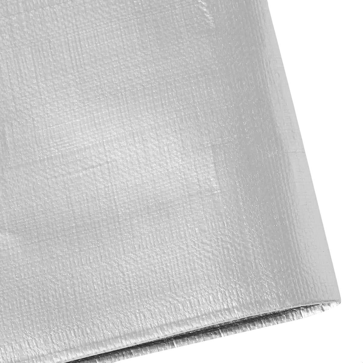Folded 20x20 tarp ready for use