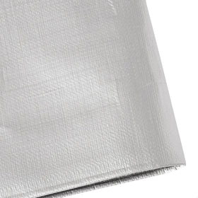 Folded 20x20 tarp ready for use
