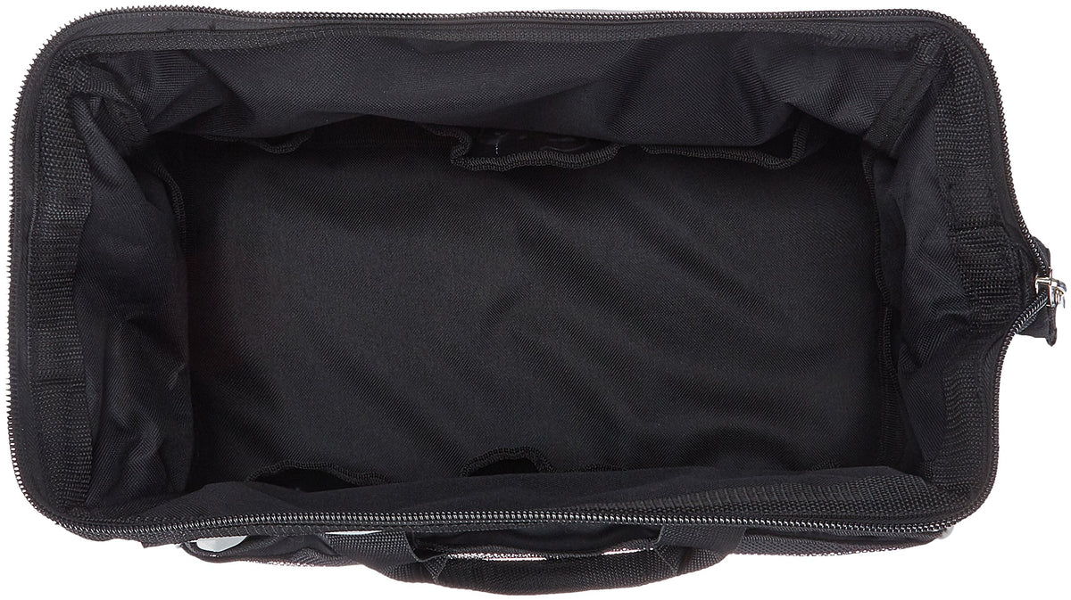 Amazon Basics interior pockets organize tools for home or job-site use.
