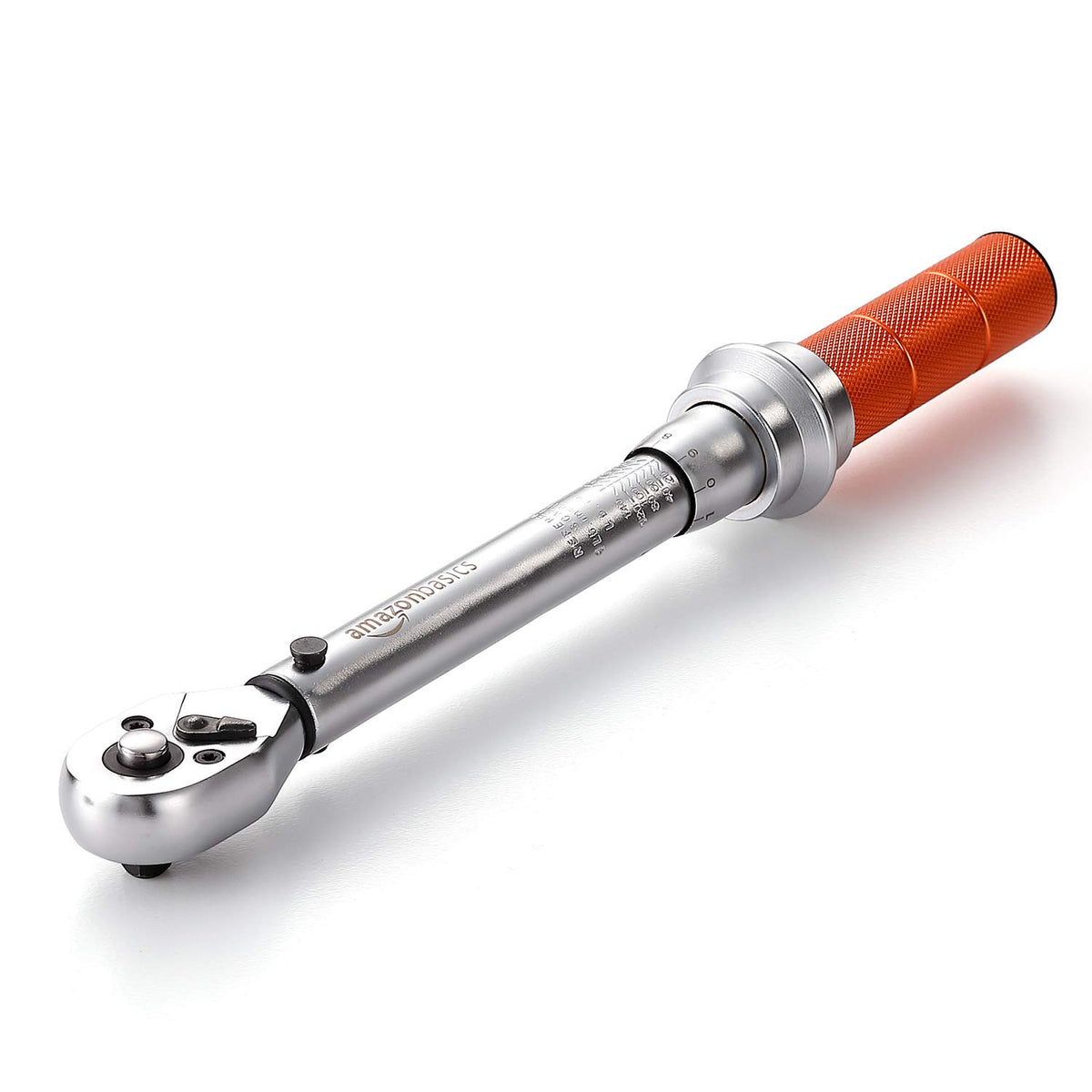 Amazon Basics 1/4 drive torque wrench in case for safe storage