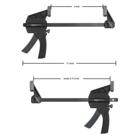 Amazon Basics clamps feature non-marring pads to protect surfaces during clamping.