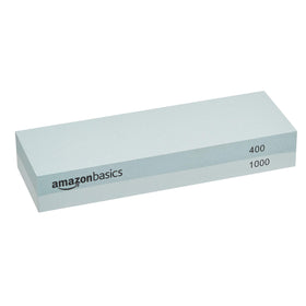 Amazon Basics whetstone dual-sided 400/1000 grit for edge restoration