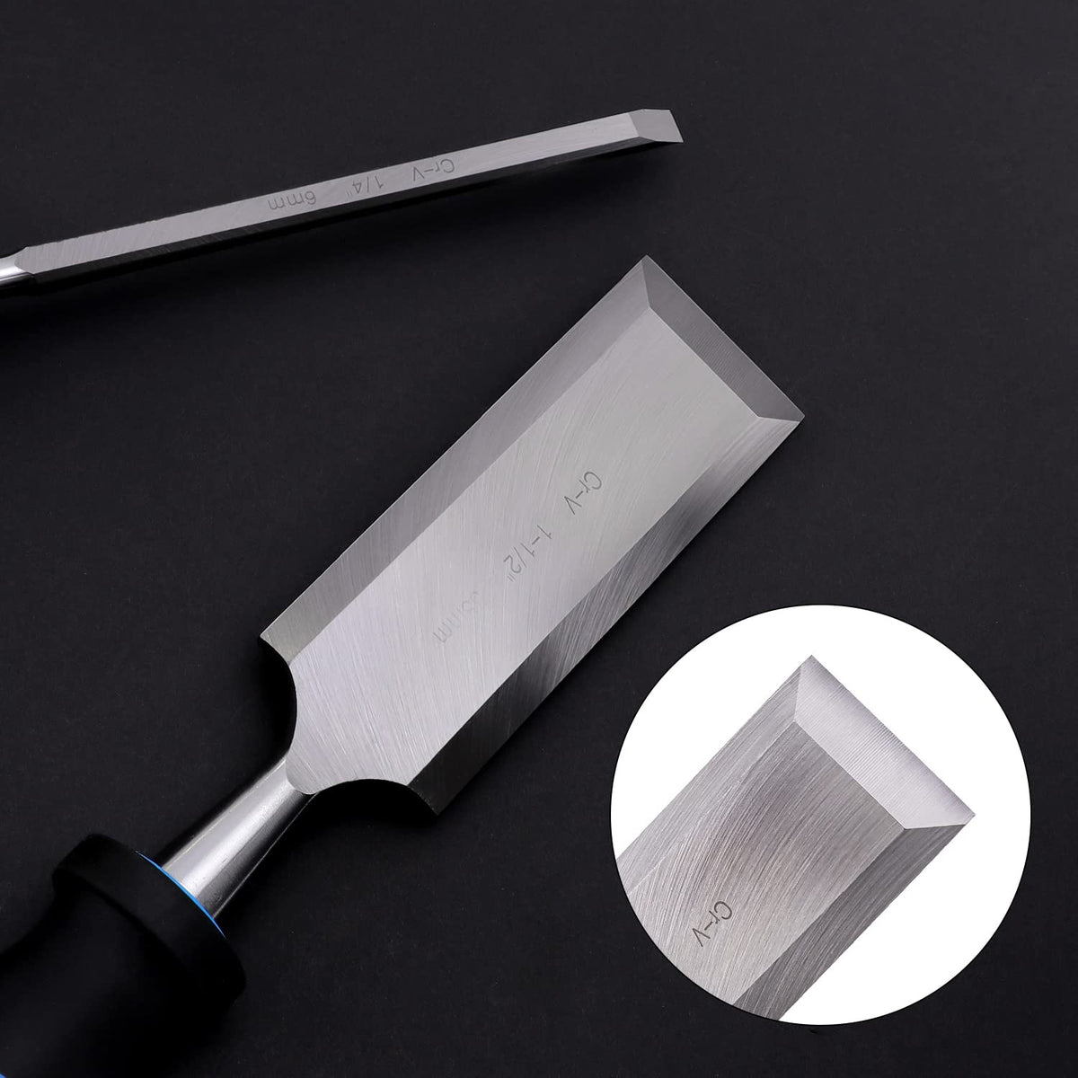 Amazon Basics blow-molded storage case keeps chisels organized and secure when not in use