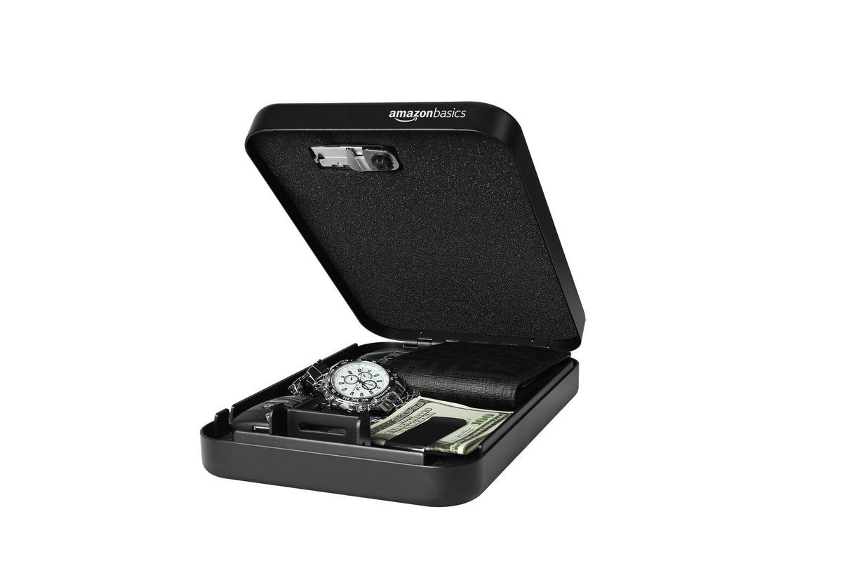 Amazon Basics XXL portable case in use for discreet storage at home or while traveling