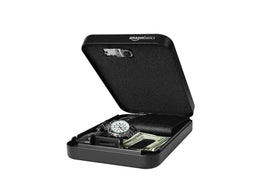 Amazon Basics XXL portable case in use for discreet storage at home or while traveling