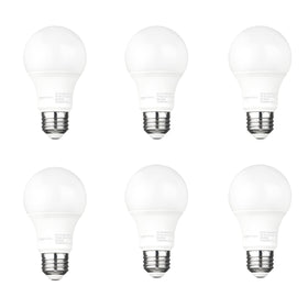 Amazon Basics A19 dusk-to-dawn outdoor bulb lighting a porch