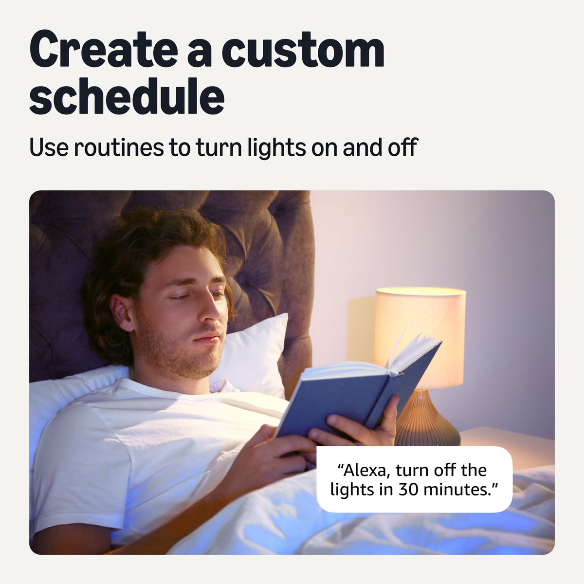 Amazon Basics dimmable warm to daylight setting for versatile scenes